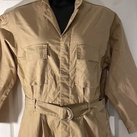 Levi’s Khaki Camel Belted Flight Suit XL - Picture 1 of 10
